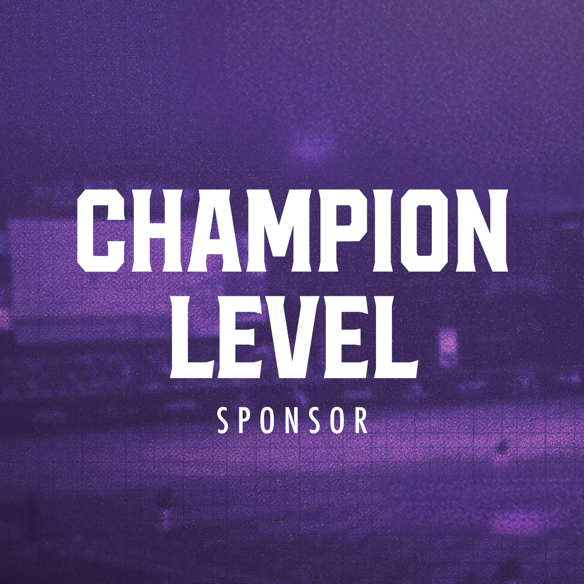Champion Level Sponsor